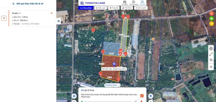 TÂN LẬP - CAM LÂM -- 1 MẪU 4 -- MẶT TIỀN ĐƯỜNG NHỰA -- THỔ CƯ -- FULL XOÀI -- GIÁ CHỈ 700 TRIỆU.SÀO
