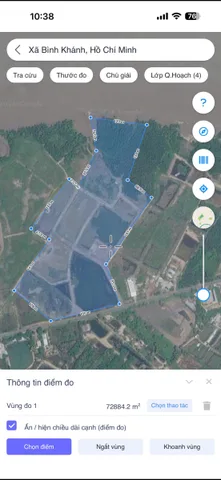 Bán đất 65000m² có sẵn 1000m² thổ cư ngang 160m giá 520 tỷ tại Xã Bình Khánh