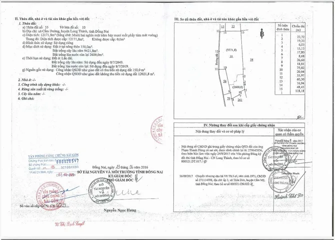 Bán Đất 12171.8m2 có sẵn 150 m2 thổ cư tại Đường Hương lộ 10 Xã Xuân Đường Đồng Nai