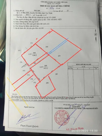 Bán đất 11000m² ngang 14m giá 50 tỷ tại Xã Truông Mít