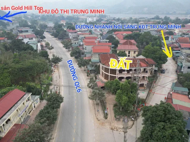 CƠ HỘI ĐẦU TƯ  LÔ ĐẤT SIÊU ĐẮC ĐỊA NẰM TRUNG TÂM ĐƯỜNG QL6 VÀ CAO TỐC NGAY KHU ĐÔ THỊ TRUNG MINH VÀ SÂN GOLD HILLTOP