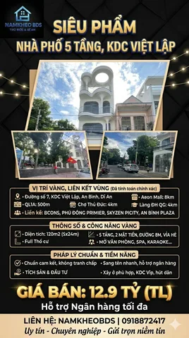 KINH DOANH DỊCH VỤ KHÔNG NÊN BỎ QUA NHÀ NÀY 120M2 5 TẦNG HAI MẶT TIỀN VIEW CÔNG VIÊN GIÁ 12.9 TỶ