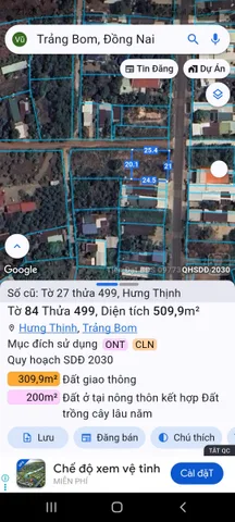 Nhà Đất Hưng thịnh trảng bom Đồng Nai