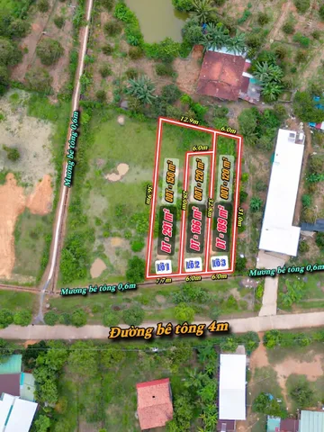 Bán đất 166m² có sẵn 100m² thổ cư ngang 6m giá 289 triệu tại Xã Đạ Tẻh