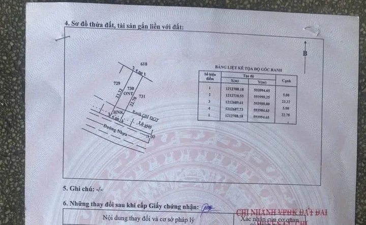 Bán đất thổ cư đường nhựa 1/ Bến Than , xã Hòa Phú dt 115m2 giá 2,5 tỷ