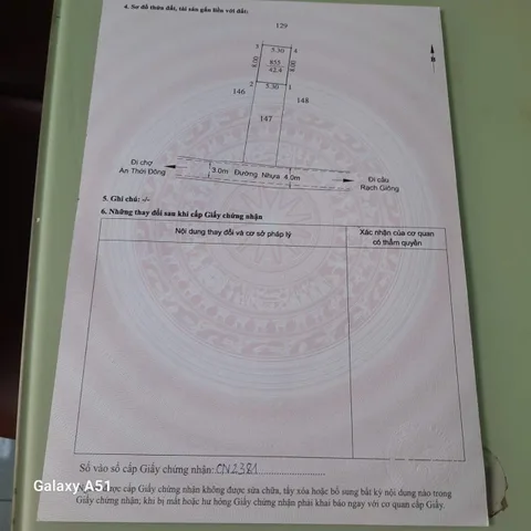 RA NHANH NHÀ MẶT TIỀN AN THỚI ĐÔNG, CẦN GIỜ