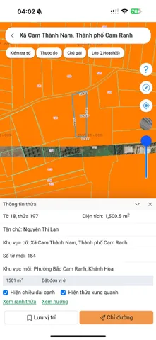 BẮC CAM RANH -- 1.500 M2 -- 24 X 70 -- NGAY KHU DÂN CƯ- GIÁ CHỈ 3 TỶ 800