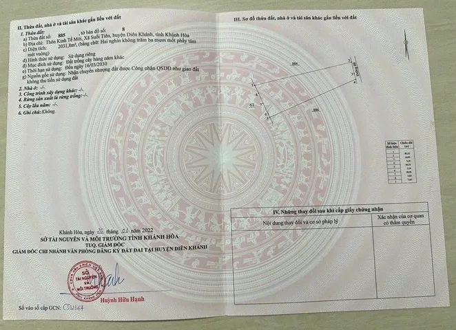 Bán lô đất Suối Hiệp( Suối Tiên cũ), xung quanh nhiều nhà vườn
