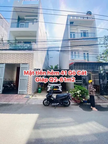 ĐẤT NỀN 60M2 – HẺM XE HƠI – GẦN CHUNG CƯ RICA GÒ CÁT, Q9 cũ.
