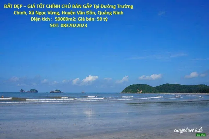 ĐẤT ĐẸP – GIÁ TỐT CHÍNH CHỦ BÁN GẤP Tại Xã Ngọc Vừng, Huyện Vân Đồn, Quảng Ninh