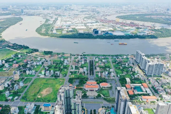 Bán Đất dự án khu 1 lô E27 mặt tiền đường  Phạm Đôn Lễ Quận 2 gần Đảo Kim Cương ngang gần 6M giá còn TL