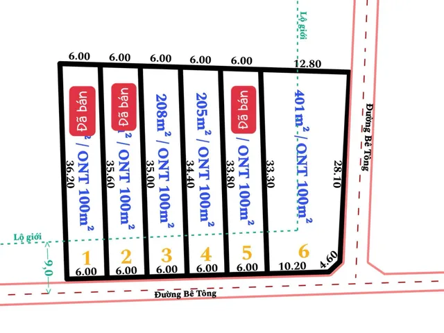 Bán đất 200m² có sẵn 100m² thổ cư ngang 6m giá 309 triệu tại Xã Đạ Tẻh 3