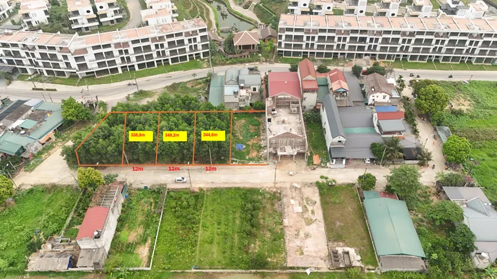 344.6m full thổ cư - mặt tiền 12.8m - đường thông, gần dự án nghỉ dưỡng