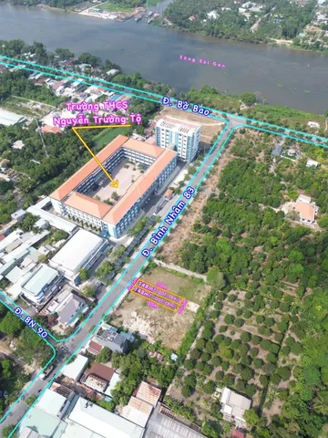 3 lô đất liền kề đường Bình Nhâm 83, Đối diện trường Cấp 2, Cách sông Sài Gòn 150m