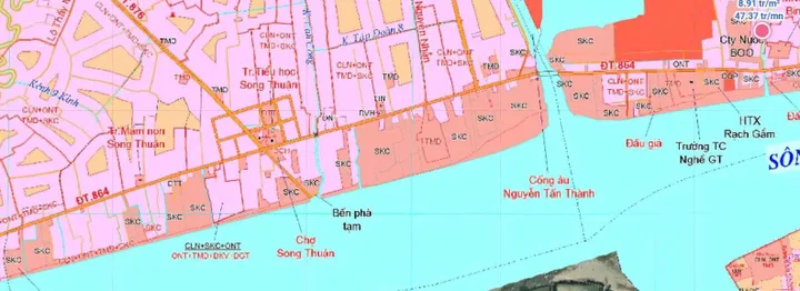 5,8 ha đất mặt tiền DT864 và Sông Tiền gần Trại rắn Đồng Tâm