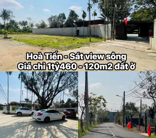 🔥 GIÁ SỐC CHỈ 1 TỶ 460 – ĐẤT BIỆT THỰ VIEW SÁT SÔNG HIẾM CÓ KHÓ TÌM TẠI HÒA TIẾN! 🔥
