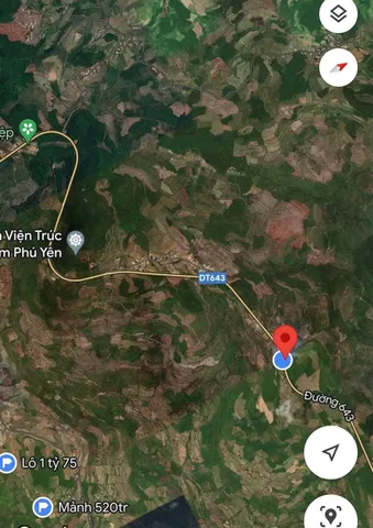 Bán đất An Mỹ từ ngã tư Hòa Đa đi lên đường thiền viện Trúc Lâm Mặt tiền đường DT 643