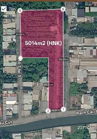 Bán đất 5014m² ngang 130m giá 55 tỷ tại Xã Đông Thạnh