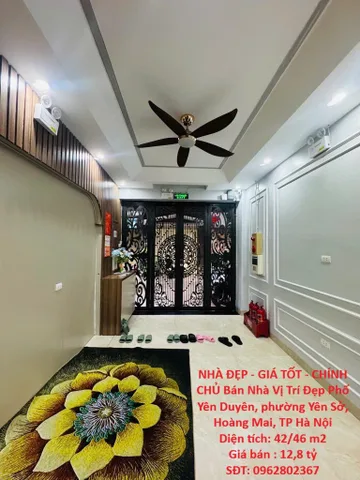 NHÀ ĐẸP - GIÁ TỐT - CHÍNH CHỦ Bán Nhà Vị Trí Đẹp Phố Yên Duyên, phường Yên Sở, Hoàng Mai, TP Hà Nội