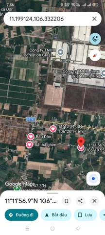 Bán đất 807m² có sẵn 100m² thổ cư ngang 72m tại Xã Truông Mít