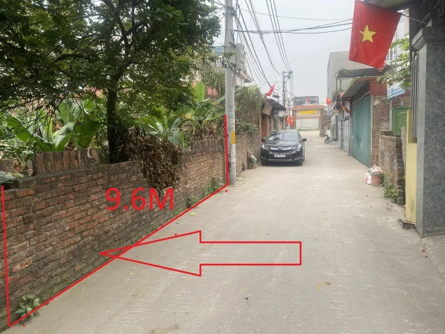 BÁN 200 m2 đất – MT 9,6m- Đông Hội –Đông Anh – ô tô tránh – Gía 15tỷ