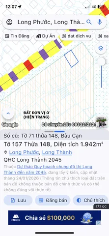 NGỘP CẦN TIỀN BÁN GẤP 2000m2 CÁCH SÂN BAY LONG THÀNH 50M