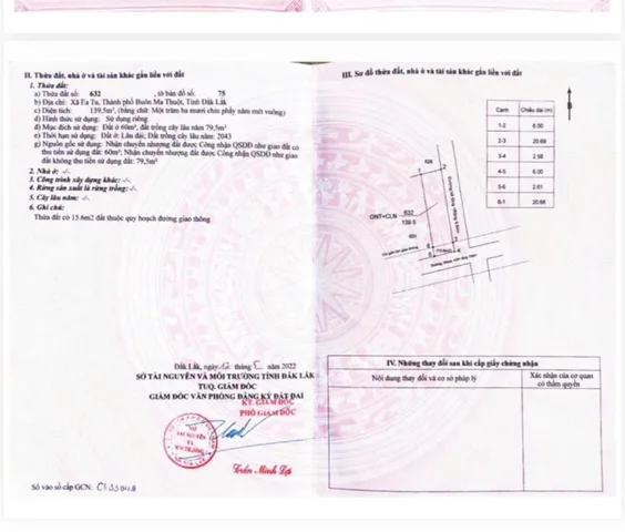 GÓC 2 MẶT TIỀN KOTAM - TÂN AN QL26 
Diện tích 141m2 6m.giá 1ty250