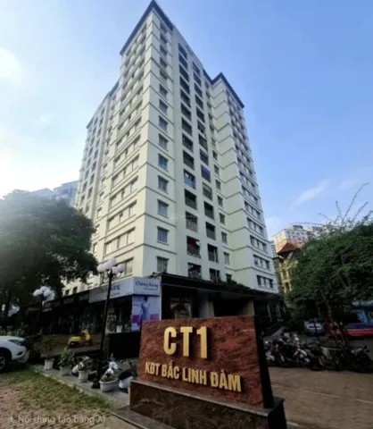 BÁN CĂN CHUNG CƯ TÒA CT1 BẮC LINH ĐÀM. 82M2 - 2PN- 2WC.