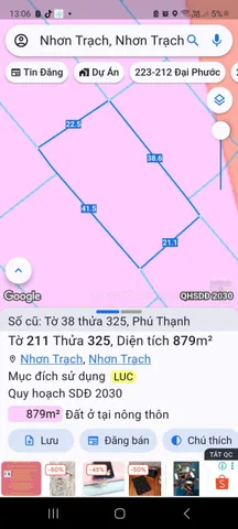 Bán đất 878.9m² ngang 22.5m giá 2.62 tỷ tại Vòng Xoay Nguyễn Ái Quốc (25C) giao Vành Đai 3, Xã Nhơn Trạch