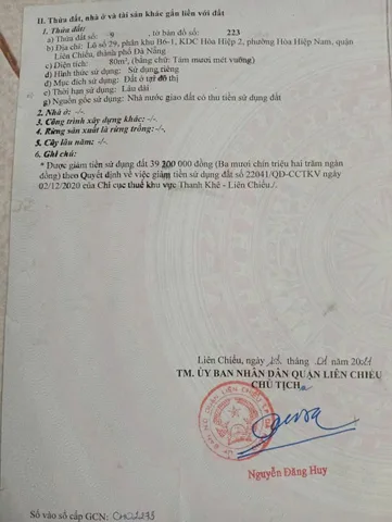 📌📌📌LÀM VIỆC TRỰC TIẾP GIÁ TỐT !!! Bán đất Xuân Thiều 8, Hòa Hiệp Nam