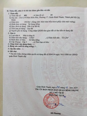 Chính Chủ Bán Nhà Hẻm 236/12/8 Điện Biên Phủ – Giá 35 tỷ