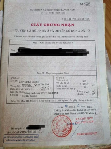 Gia Đình Cần Bán Nhà Mặt tiền 68-70 Tân Canh – Giá 68 tỷ