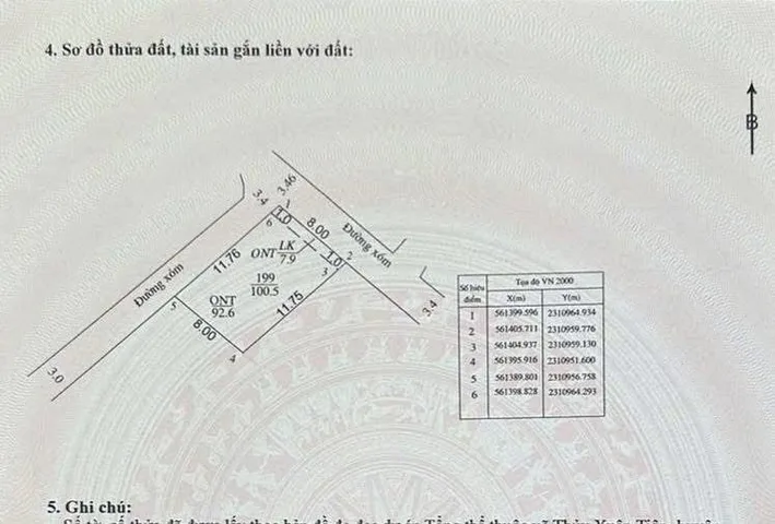 Bán đất 100m² full thổ cư ngang 6m giá 2.5 tỷ tại Xã Xuân Mai