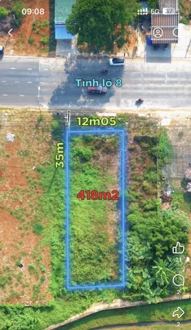 Bán đất 418.1m² có sẵn 100m² thổ cư ngang 12m giá 6.6 tỷ tại Xã Quảng Phú
