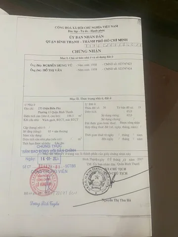 Cần Bán Gấp Nhà Mặt tiền 235 Điện Biên Phủ