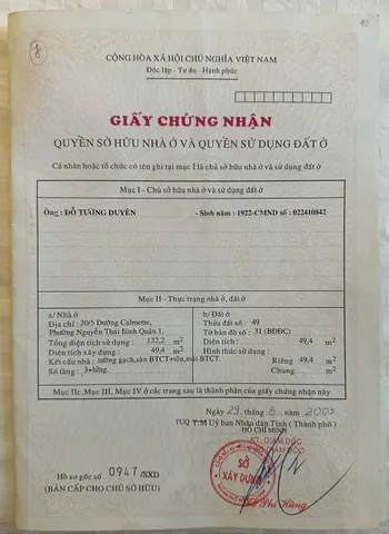 Chính Chủ Bán Nhà Hẻm 30/5 Calmette – Giá 12,8 tỷ