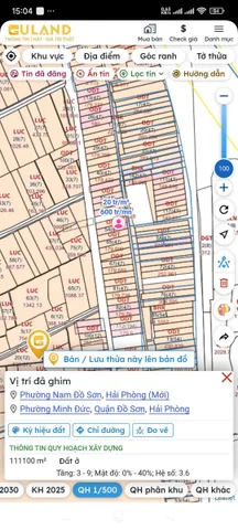 Bán đất(Sđt:085.9999.393)180m² full thổ cư ngang 6m giá 3.6 tỷ tại Đường Phạm Văn Đồng Phường Nam Đồ Sơn.