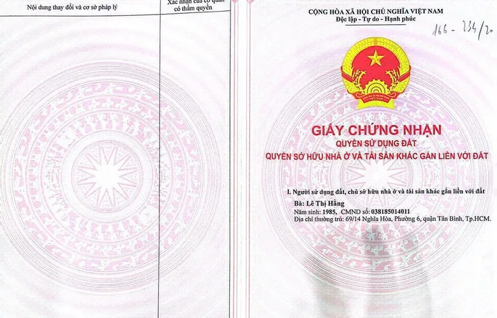 Cần Bán Gấp Nhà Hẻm 457/6 CMT 8