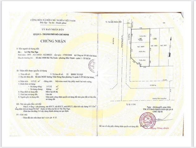Cần Bán Gấp Nhà Mặt tiền 382EF Trần Hưng Đạo