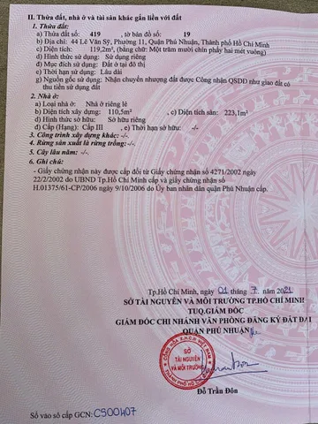 Chính Chủ Bán Nhà Mặt tiền 44 Lê Văn Sỹ – Giá 31 tỷ