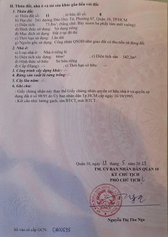 Chính Chủ Bán Nhà Mặt tiền 241 Đào Duy Từ – Giá 27,5 tỷ