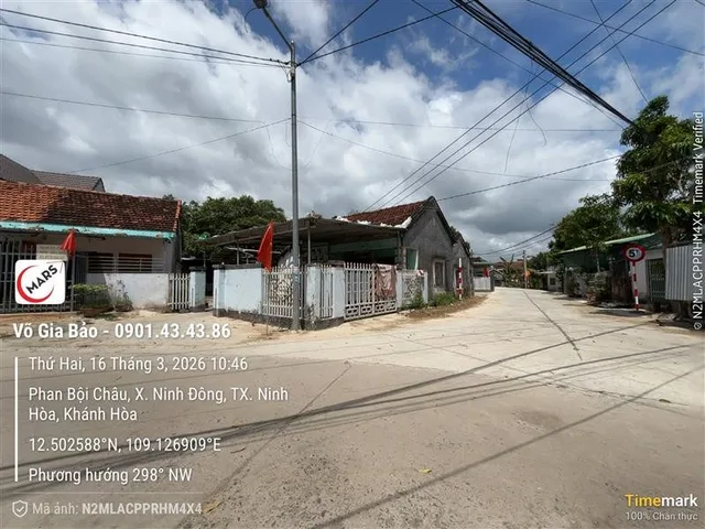 BÁN NHÀ 2 MẶT TIỀN PHAN BỘI CHÂU
NINH ĐÔNG, TX NINH HÒA.