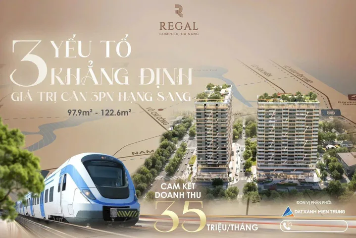 BÁN CĂN HỘ CÁCH BIỂN 1KM REGAL COMPLEX CHỈ VỚI 10% KÝ NGAY HĐMB - VIEW BIỂN+SÔNG+SÂN GOLF 0905969391