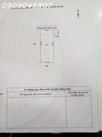 Chính chủ bán gấp 360m2 đất thổ cư 100% Đức Hòa giá 1,55 tỷ có phí hh cho môi giới - LH 0909 045 807