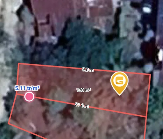 Bán đất 130.5m² có sẵn 50m² thổ cư ngang 5.0m giá 880 triệu tại Xã Quảng Phú
