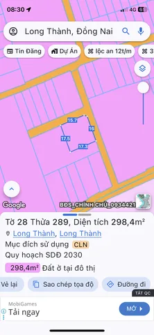 Trung tâm thị trấn long thành. Cách chợ mới 600m