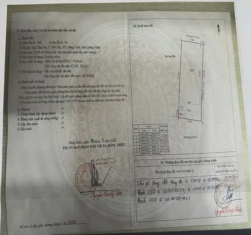 CƠ HỘI ĐẦU TƯ DÒNG TIỀN CỰC HIẾM Gần Đại học Công Nghiệp Quảng Ninh – Thọ Sơn, Yên Thọ