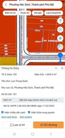 Bán đất 1046m² có sẵn 200m² thổ cư ngang 38m giá 13 tỷ tại Phường Tân Thành