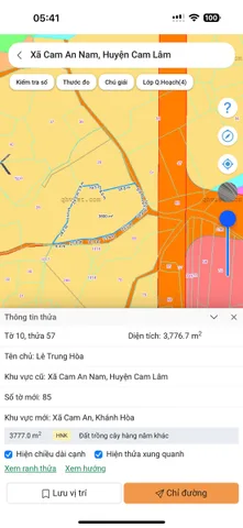 CAM AN -- 3.776 M2 - FULL XOÀI - QUI HOẠCH ĐẤT Ở MỚI -- GIÁ CHỈ 250 TRIỆU.SÀO