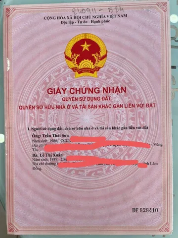 Chính chủ Bán gấp nhà 1 tỷ 5 thuộc ấp Phước Bình , TT Long Hải , Huyện Long Đất